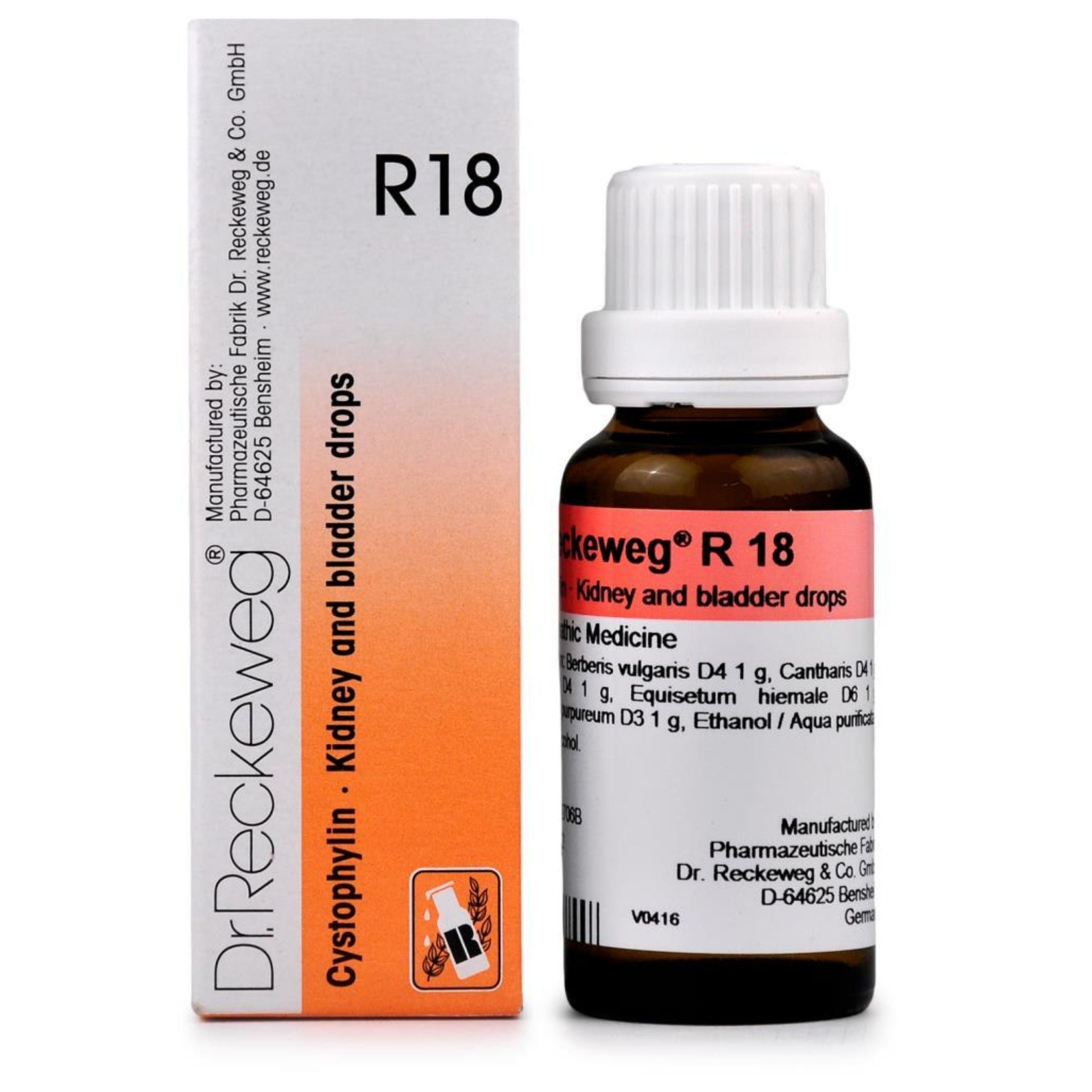 Dr. Reckeweg R18 Cystophylin Drops 22ml Greenleafdrugstore