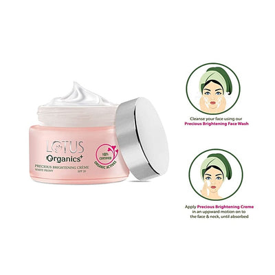 Lotus Organics+ Precious Brightening Creme SPF 20 (50gm)