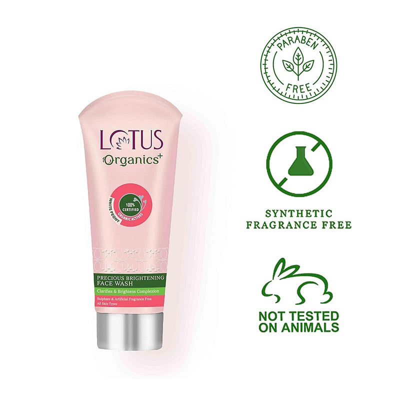 Lotus Organics+ Precious Brightening Face Wash (100gm)