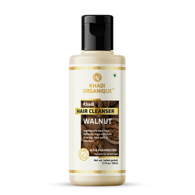 Khadi Organique Walnut Hair Cleanser SLS & Paraben Free (210ml)
