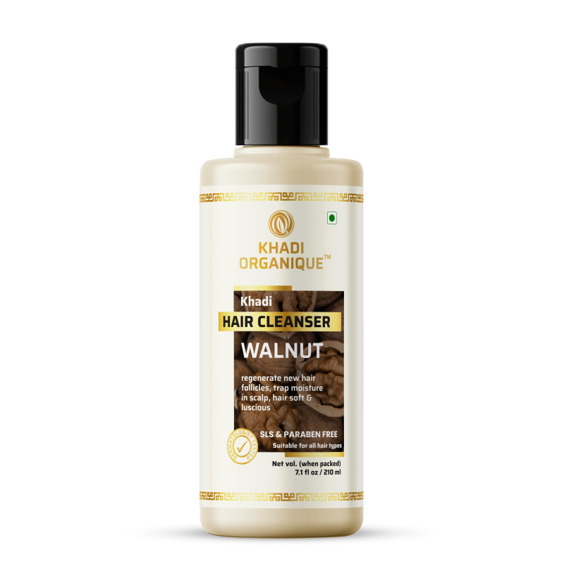 Khadi Organique Walnut Hair Cleanser SLS & Paraben Free (210ml)