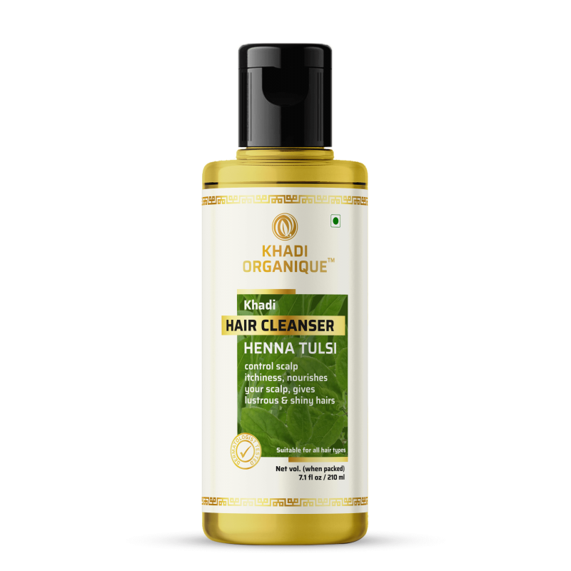 Khadi Organique Heena Tulsi Hair Cleanser (210ml)