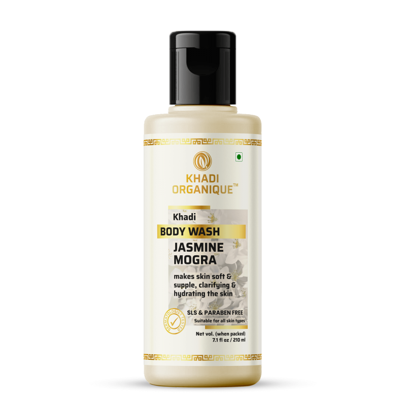 Khadi Organique Jasmine Mogra Body Wash SLS & Paraben Free (210ml)