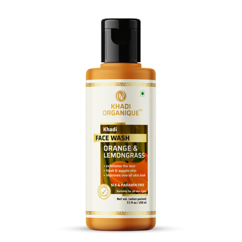 Khadi Organique Orange & Lemongrass Face Wash (210ml)