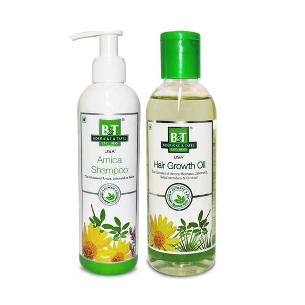 Dr. Willmar Schwabe Shampoo Oil Combo-B&T Hair Growth Oil & B&T Arnica Shampoo (200ml +250 ml)