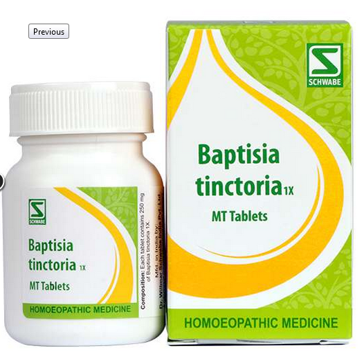 Dr. Willmar Schwabe Baptisia Tinctoria 1X MT Tabs (20gm)