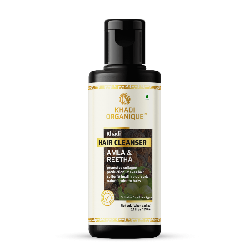 Khadi Organique Amla & Reetha Hair Cleanser (210ml)
