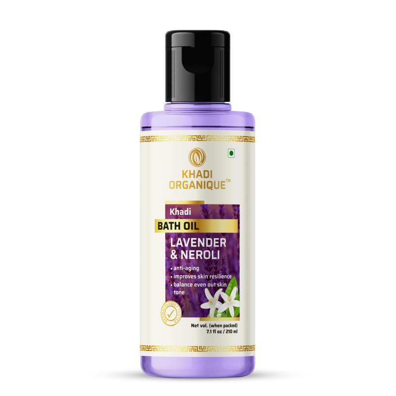 Khadi Organique Lavender & Neroli Bath Oil (210ml)