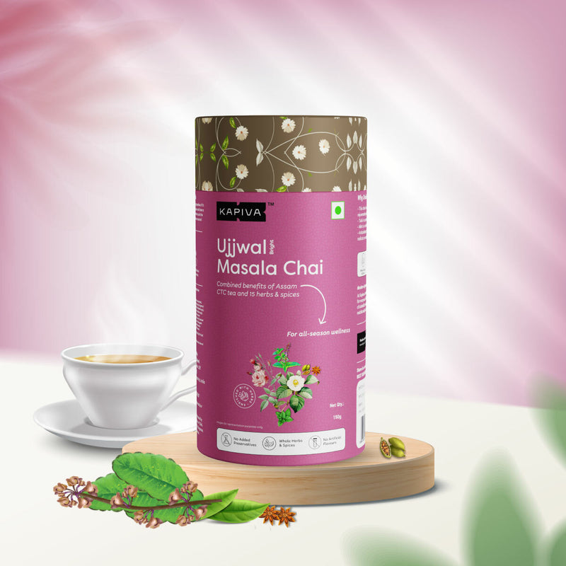 Kapiva Ujjwal Masala Chai  All-Season Wellness Tea  (150grams)