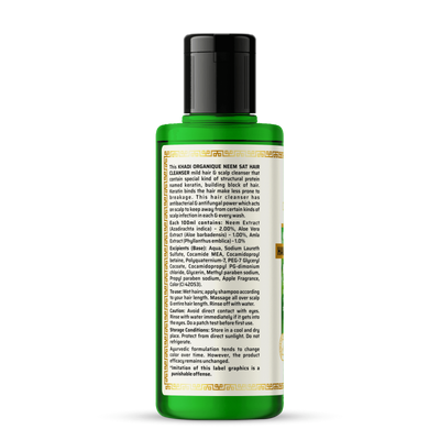 Khadi Organique Neem Sat Hair Cleanser (210ml)