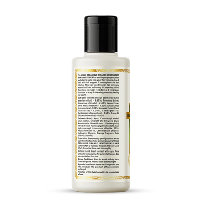 Khadi Organique Orange & Lemongrass Hair Conditioner (SLS & PARABEN FREE) (210ml)