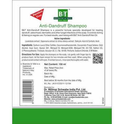 Dr. Willmar Schwabe B&T Anti- Dandruff Shampoo (150ml)