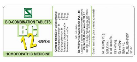 Dr. Willmar Schwabe Biocombination No. 12 (20gm)