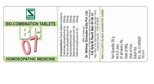 Dr. Willmar Schwabe Biocombination No. 07 (20gm)