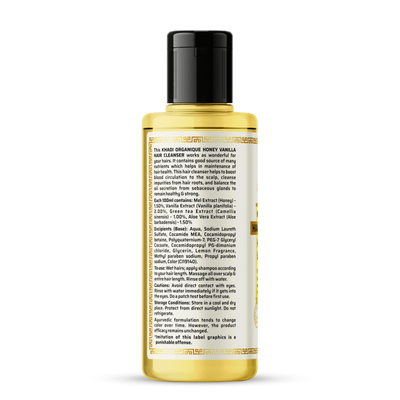 Khadi Organique Honey & Vanilla Hair Cleanser (210ml)