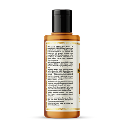 Khadi Organique Honey Almond Hair Cleanser (210ml)