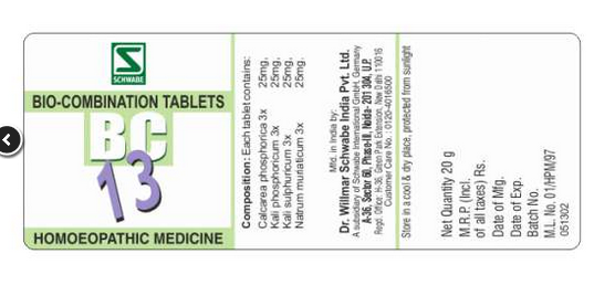 Dr. Willmar Schwabe Biocombination No. 13 (20gm)