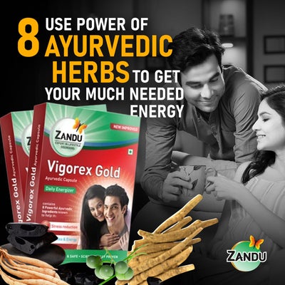 Zandu Vigorex Gold Buy 1 Get 1 (20 Caps)