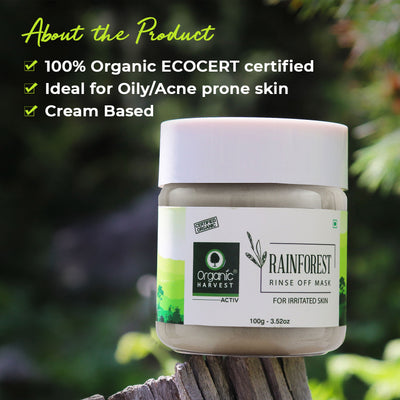 Organic Harvest Rainforest – Rinse Off Mask (100gm)