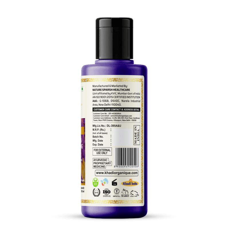 Khadi Organique Lavender & Ylang Ylang Body Wash (SLS & PARABEN FREE) (210ml)