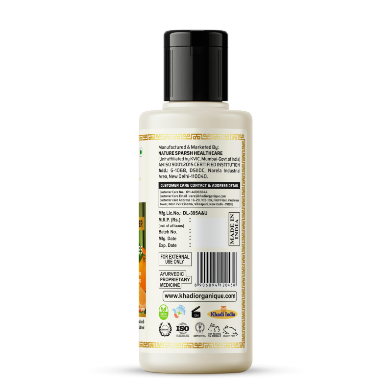 Khadi Organique Orange & Lemongrass Hair Conditioner (210ml)