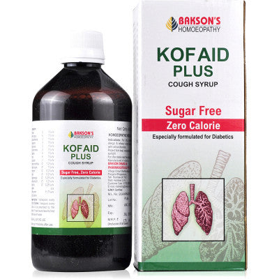 Bakson Kof Aid Plus Syrup (Sugar Free) (450ml)