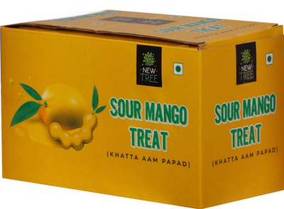 New Tree Khatta Aam Papad Pack of 15 (Combined weight 1500gm)