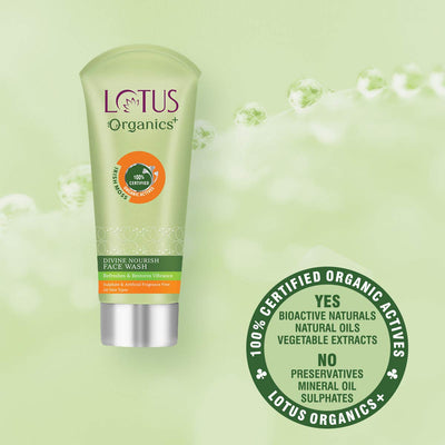 Lotus Organics+ Divine Nourish Face Wash (100gm)