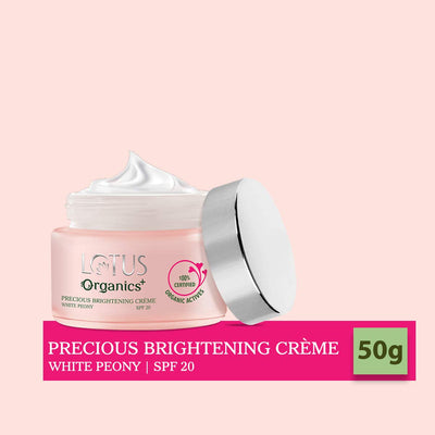 Lotus Organics+ Precious Brightening Creme SPF 20 (50gm)