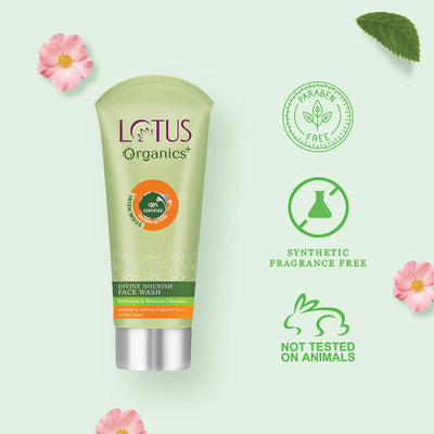 Lotus Organics+ Divine Nourish Face Wash (100gm)
