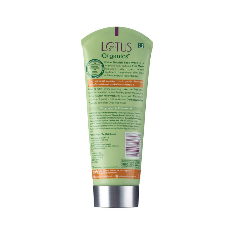 Lotus Organics+ Divine Nourish Face Wash (100gm)