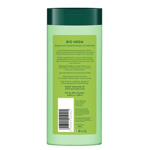 Biotique Bio Neem Margosa Anti - Dandruff Shampoo & Conditioner (180ml)