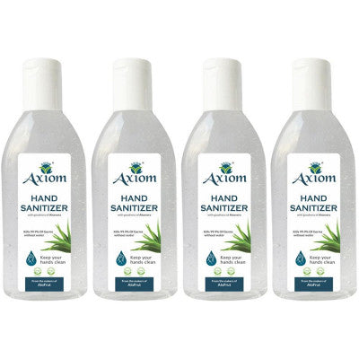 Axiom Hand Sanitizer Enriched With Aloevera, Neem And Haldi (100ml, Pack of 4)