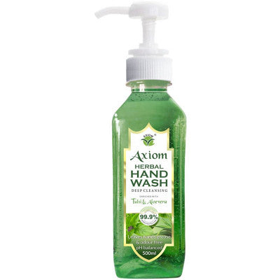 Axiom Herbal Hand Wash Enriched With Aloevera & Tulsi(Table Top Dispenser) (500ml)