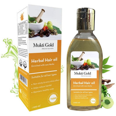 Axiom Mukti Gold Herbal Hair Oil (100ml)