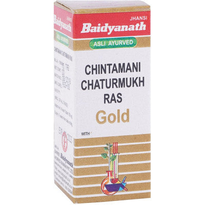 Baidyanath Chintamani Chaturmukh Ras (Swarna Moti Amber Yukta) (10tab)