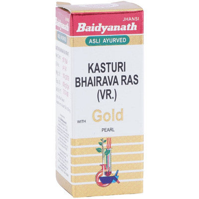 Baidyanath Kasturi Bhairav Ras Brihat (Swarna Moti Amber Yukta) (10tab)