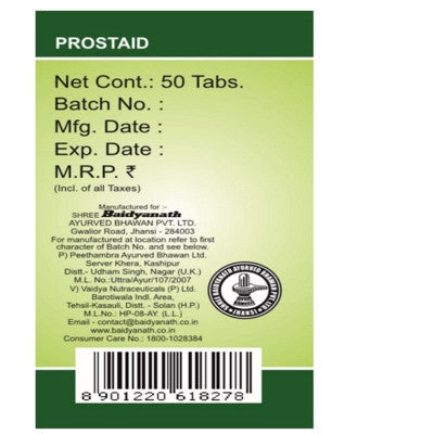 Baidyanath Prostaid Tab (50tab)