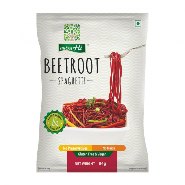 Nutrahi Gluten Free Beetroot Spaghetti (84g)