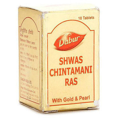 Dabur Shwas Chintamani Ras With Gold (10tab)