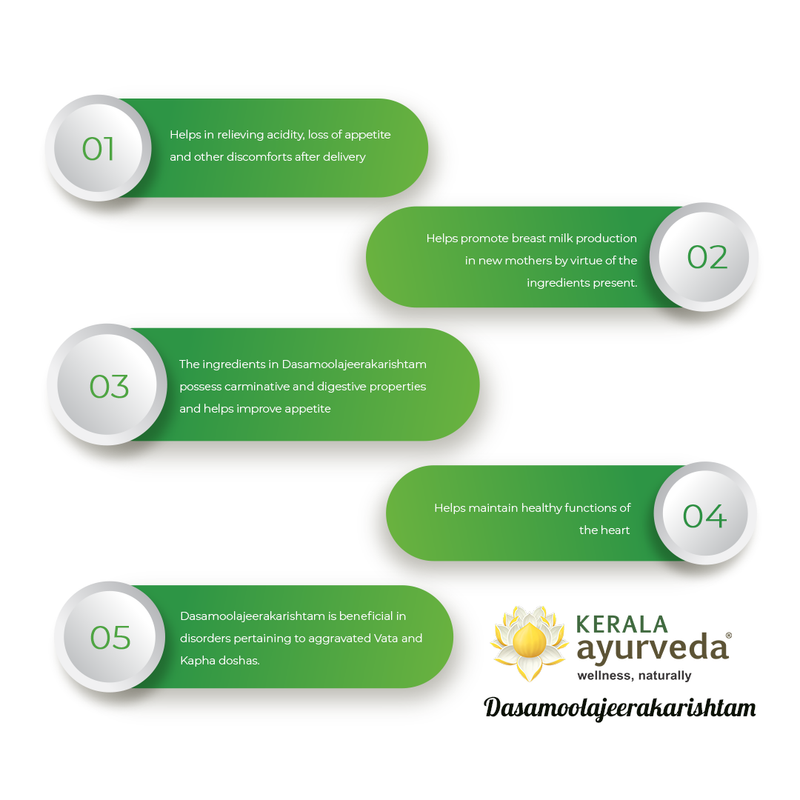 Kerala Ayurveda Dasamoola - Jeerakarishtam (435 ml)