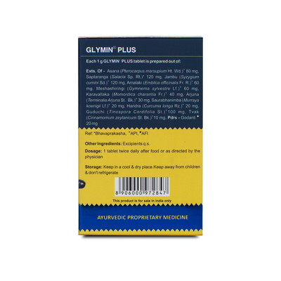 Kerala Ayurveda Glymin Plus Tablet (10x10tab)