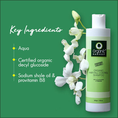Organic Harvest Hair Fall Control Shampoo (225ml)