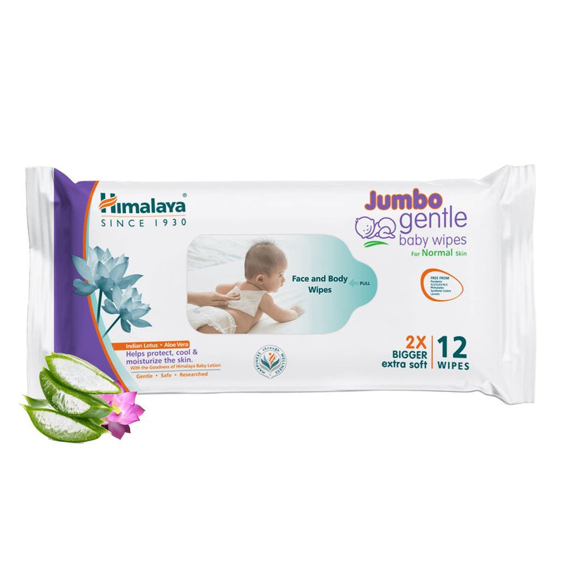 Himalaya Jumbo gentle baby wipes (12&