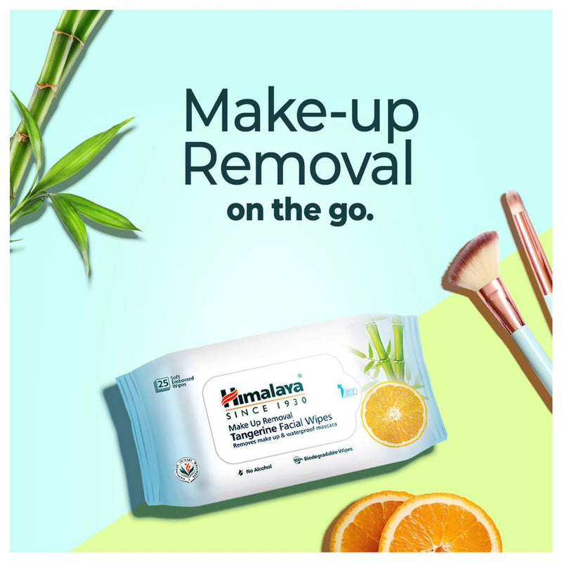 Himalaya Makeup Removal Tangerine Facial Wipes (10&