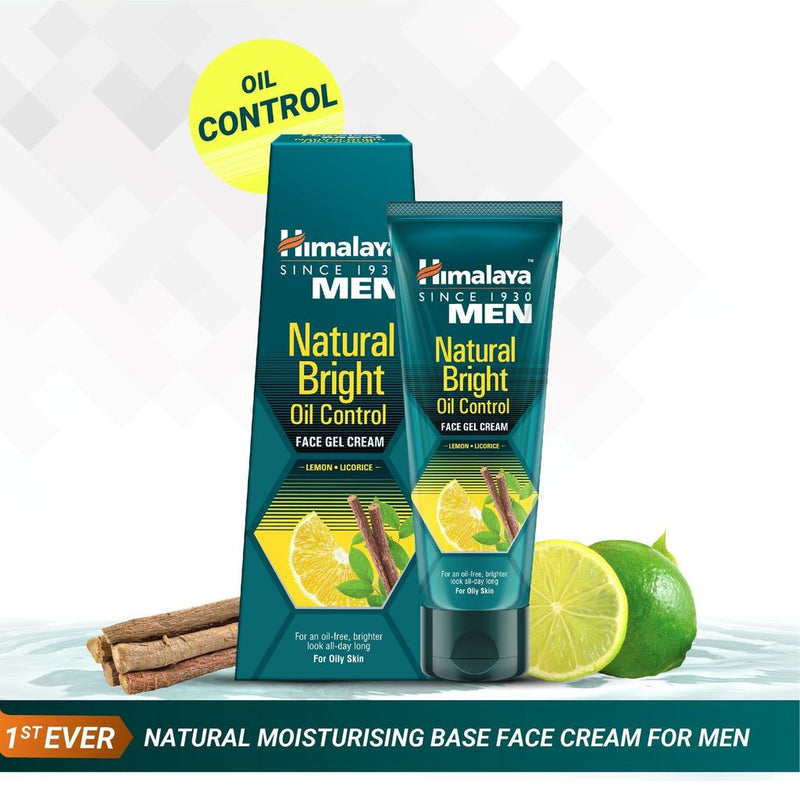 Himalaya Men Natural Bright Oil Control Face Gel Cream (50g)