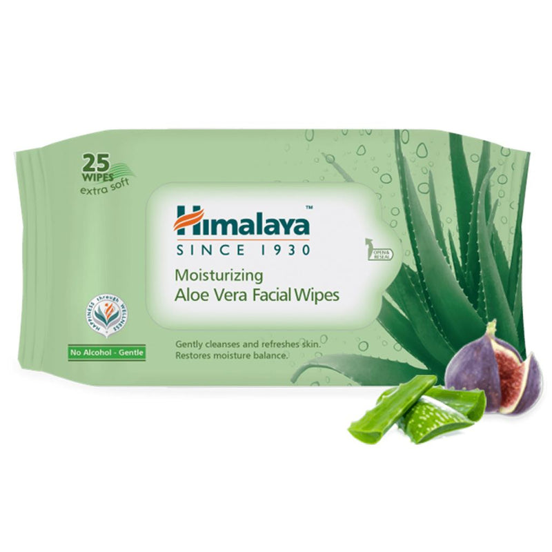 Himalaya Moisturizing Aloe Vera Facial Wipes (25&