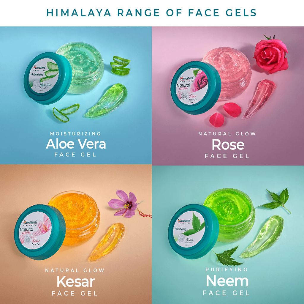 Gel Nettoyant Visage Himalaya à La Rose - 50 Ml, 100% Naturel, Pour Tous Types De Peau, Parfum Rosé