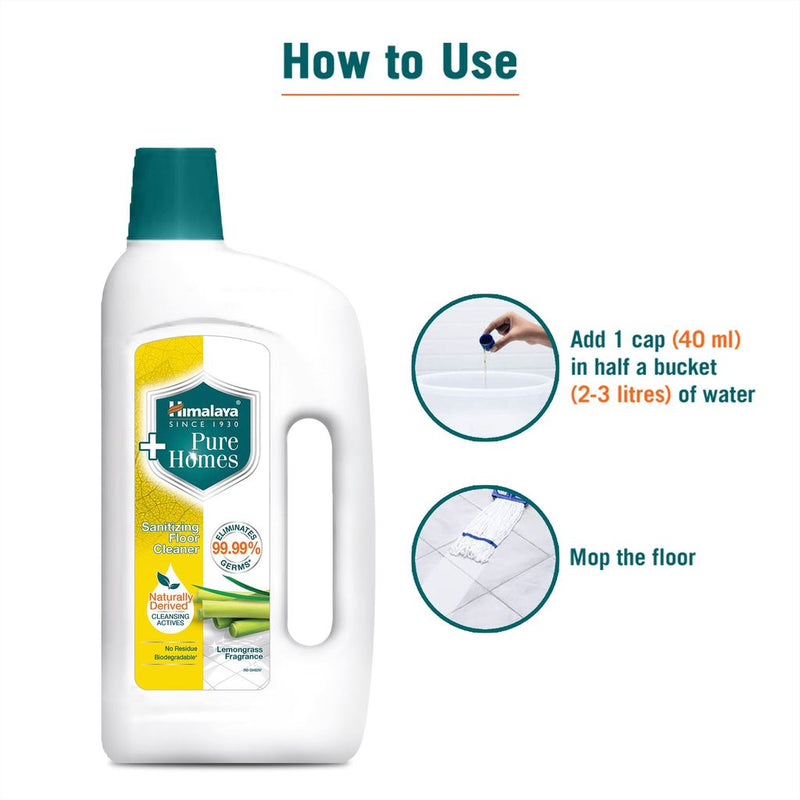 Himalaya Pure Homes Sanitizing Floor Cleaner - Lemongrass (500 ml)