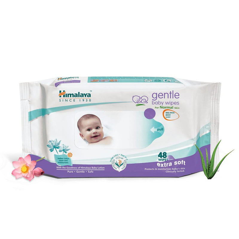 Himalaya gentle baby wipes (48s)